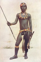 A Zulu warrior, 1912. Artist: Unknown.