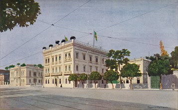 'Cattete Palace - The Official Residence of the President of Brazil', 1914. Artist: Edgar L Pattison.