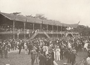'A portion of the Derby Club Racecourse Enclosure', 1914. Artist: Unknown.