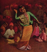 'A Burmese Dancing Girl', 1913. Artist: James Raeburn Middleton.