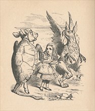 'The Mock Turtle, Alice and The Gryphon', 1889. Artist: John Tenniel.