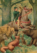 'The Hunter and the Animals', 1901. Artist: Edward Henry Wehnert.