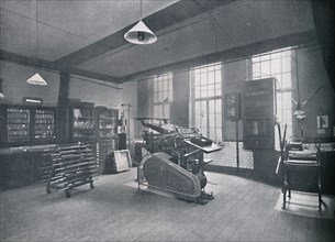 'St. Bride Foundation School. Offset Printing Room', 1917. Artist: Unknown.