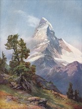 'The Matterhorn from Riffelberg', 1917. Artist: C Angerer & Goschl.