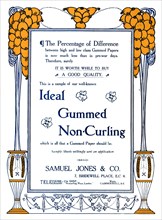 'Samuel Jones & Co. - Ideal Gummed Non-Curling Advert', 1919. Artist: Samuel Jones.