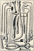'Surgical Instruments', 1639, (1903). Artist: Unknown.