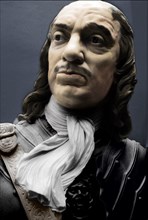 Bust of Lord Protector Oliver Cromwell, 1860. Creator: Matthew Noble.