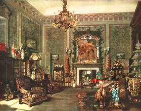 Queen Mary's Chinese Chippendale Room at Buckingham Palace, c1935. Artist: Unknown.