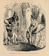 'Margaret of Anjou meeting the benevolent Robber', . Artist: John Leech.