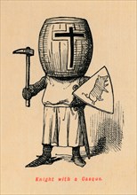 'Knight with a Casque', c1860, (c1860). Artist: John Leech.