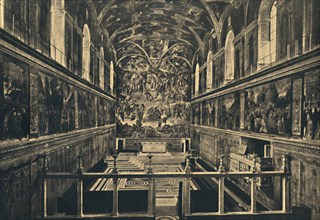 'Roma - Vatican Palace - The Sistine Chapel, fonded by Sixtus IV in 1483', 1910. Artist: Unknown.
