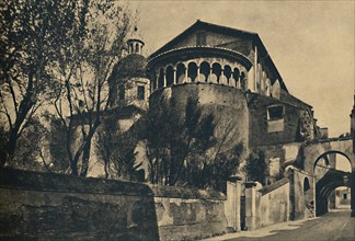 'Roma - Clivus Scauri and Apse of the Church of SS. Giovanni and Paolo on the Caelian Hill', 1910. Artist: Unknown.