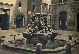'Roma - Mattei Square. - Fountain of the Tortoises. (Landini and Della Porta 1585).', 1910. Artist: Unknown.