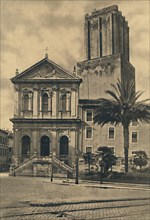 'Roma - Via Nazionale. Church of St. Catherine and the Tower of the Militie', 1910. Artist: Unknown.