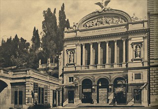 'Roma - Via Nazionale. National Dramatic Theatre and Colonna Villa', 1910. Artist: Unknown.