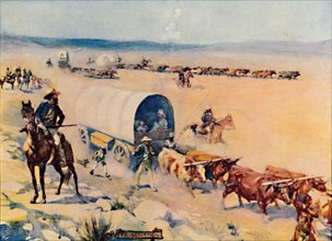 'The Voor-Trekkers', 1909. Artist: Joseph Ratcliffe Skelton.