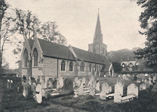 'Hursley Church and Rectory', 1904. Artist: Unknown.