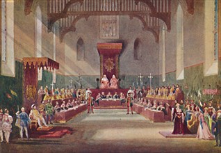 'The Trial Scene in Henry VIII', 1904. Artist: Frank Lloyd.