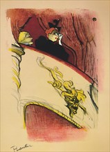 'The Box with the Gilded Mask', 1893, (1946). Artist: Henri de Toulouse-Lautrec.