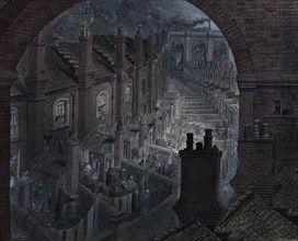 'Over London by Rail', 1872. Artist: Adolphe François Pannemaker.