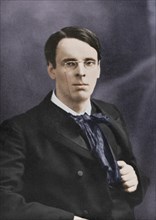 William Butler Yeats, Irish poet and playwright, c1900s. Artist: Unknown.