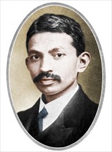 Mohondas Karamchand Gandhi (1869-1948), as a young man. Artist: Unknown.