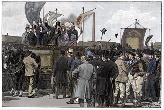 The Chartist Demonstration on Kennington Common, 1848, (1900). Artist: William Barnes Wollen.