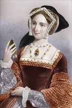 Jane Seymour (1509-1537), the third wife of King Henry VIII, 1851. Artist: B Eyles.