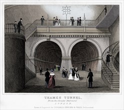 Thames Tunnel, London, 19th century. Artist: Unknown.