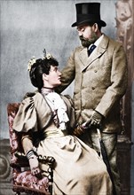'Emile Zola and Jeanne Rozerat', c1890, (1939). Artist: Pierre Petit.