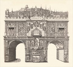 'Triumphal Arch Erected in Honour of King James's Entrance into and passage through London', 1604, ( Artist: Stephen Harrison.