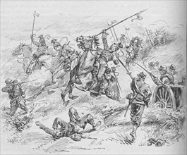 'Charge of the 16th Uhlans', 1902. Artist: Evelyn Stuart Hardy.