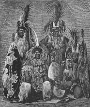 'Group of Zulus in Full Dress', 1902. Artist: A Tissendier.