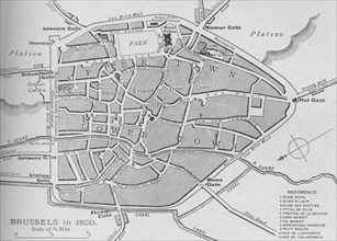 'Brussels in 1830 - Plan', 1902. Artist: Unknown.