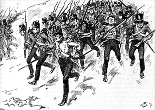 'Dilkes's Brigade of Guards Came Up', 1896, (1902). Artist: Gordon Frederick Browne.