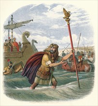 'The standard bearer of the tenth legion', 55 BC (1864). Artist: James William Edmund Doyle.