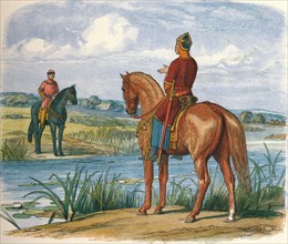 'Henry and Stephen confer across the Thames', 1153 (1864). Artist: James William Edmund Doyle.