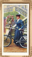 'Lady Cyclist, 1896', 1939. Artist: Unknown.