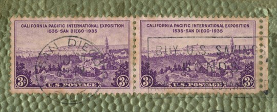 'California Pacific International Exposition - U.S. Postage Stamp', c1935. Artist: Unknown.