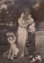 Maria Scott-Waring and her daughters, c 1804 (1894). Artist: Charles Turner.