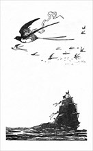'The Swallow Soared High Into The Air', c1930. Artist: W Heath Robinson.
