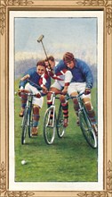 'Bicycle Polo', 1939. Artist: Unknown.