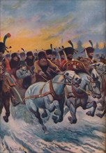 'Napoleon at the Retreat from Moscow', c1925. Artist: Stanley Llewellyn Wood.