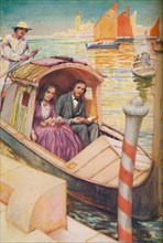 'The Brownings in the Gondola City',  c1925. Artist: Arthur Percy Dixon.
