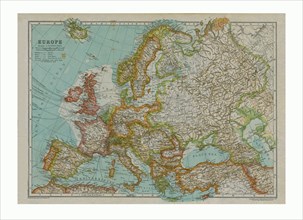 Map of Europe, c1910. Artist: Gull Engraving Company.