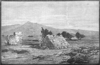 'Graves of Major Blackwood and Men of the Sixty-Sixth Regiment, Maiwand', c1880. Artist: Unknown.