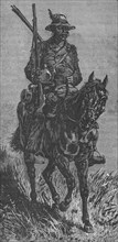 'A Basuto Scout', c1880. Artist: Unknown.