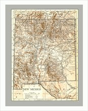 Map of New Mexico, c1900s. Artist: Emery Walker Ltd.