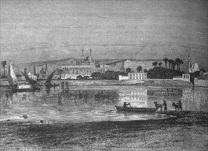 'Citadel in Cairo, from the Nile', c1882. Artist: Unknown.