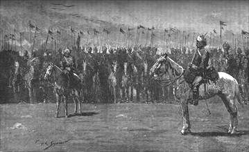 'The Indian Contingent - The Thirteenth Bengal Lancers', c1882. Artist: Unknown.
